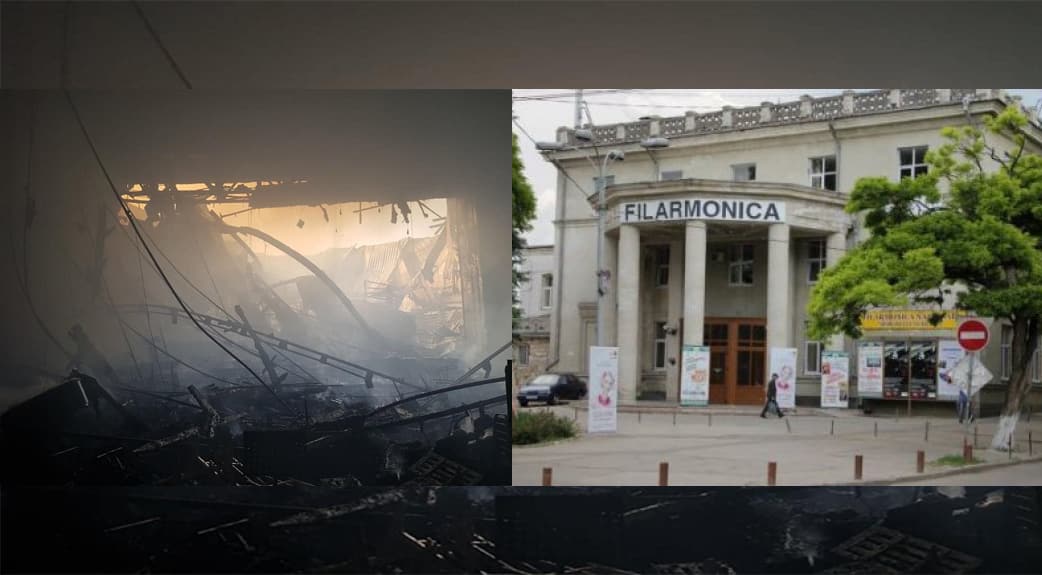 Solidaritate la Chișinău, după incendiul de la Filarmonica Națională: „Nu ne arde nimeni speranța!”