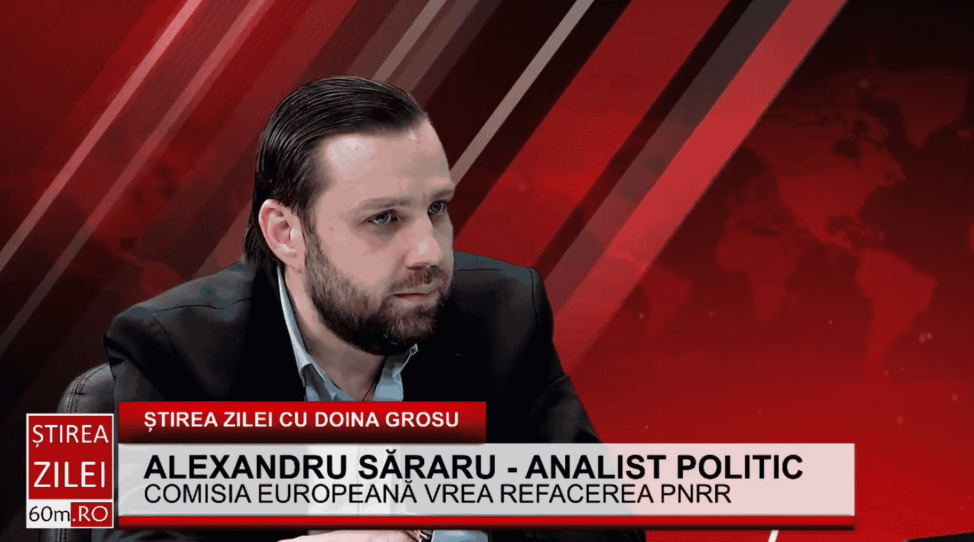 Alexandru Săraru – despre eșecul PNRR: “Ministru Ghinea știm că este din partidul USR-PLUS, dar de fapt el este ÎN PLUS în această situație”