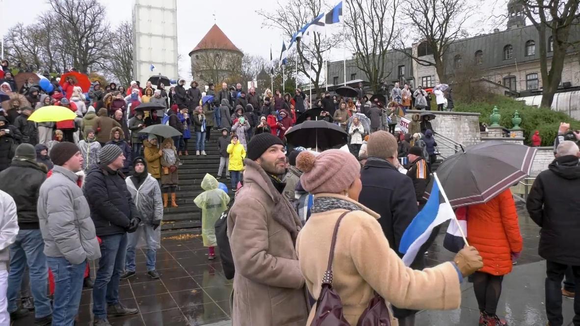 VIDEO: Proteste fără precedent în Estonia împotriva restricțiilor – 60m.ro