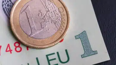 Euro coboară pentru a treia ședință consecutivă, până la 5,3373 lei, dolarul urcă
