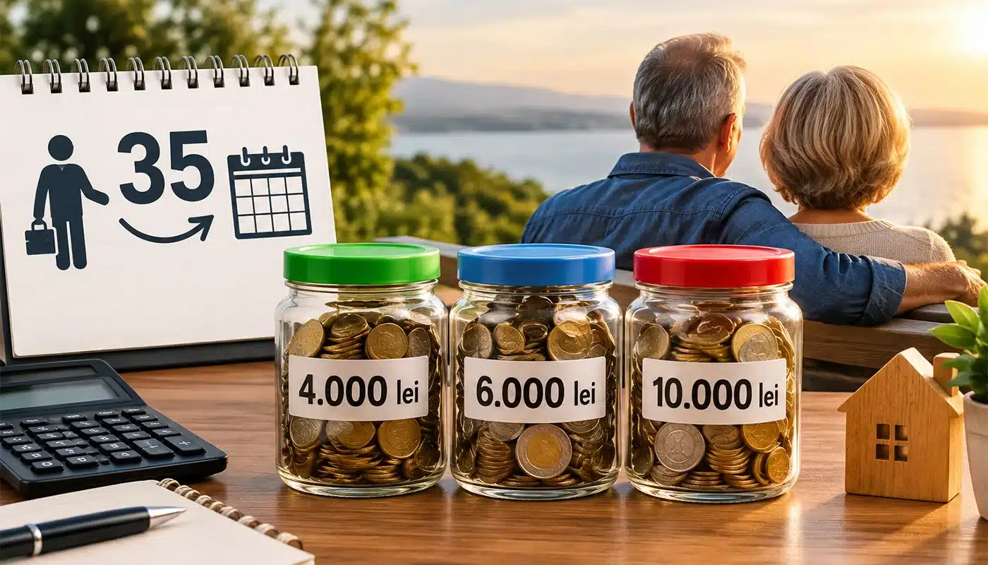 Salariu de aproape 23.500 de lei net, necesar pentru o pensie de 10.000